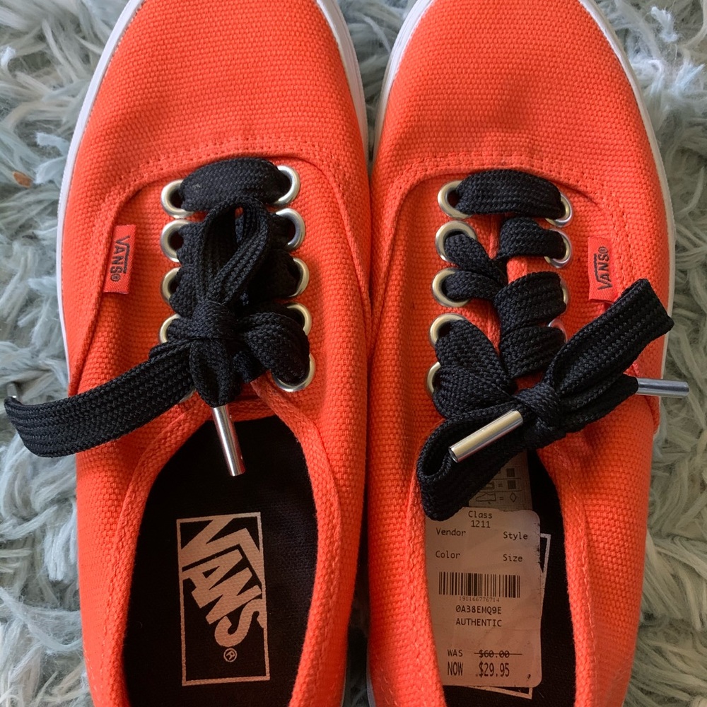 Orange low vans